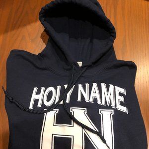 Holy Name Blue Jays Woman's Hoodie Small Vintage